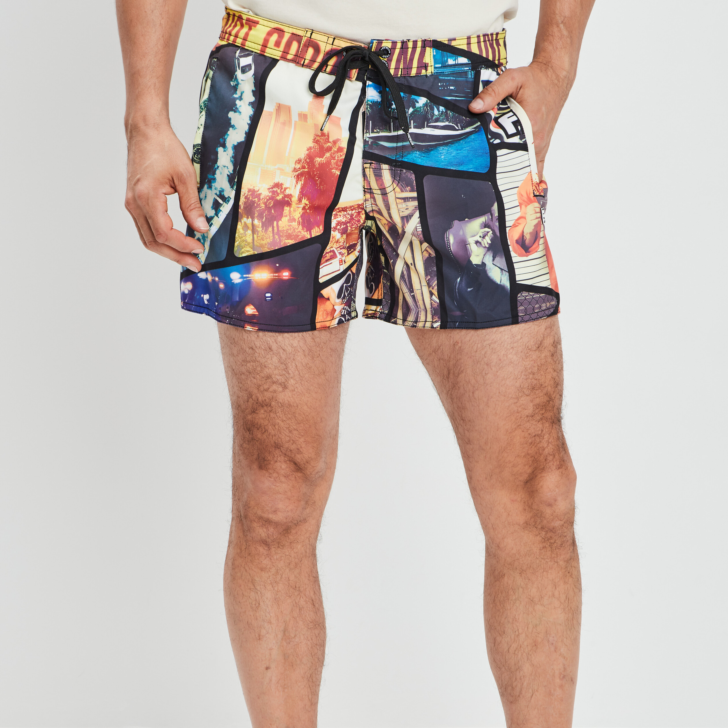 Short de bain multicolore homme | La Halle