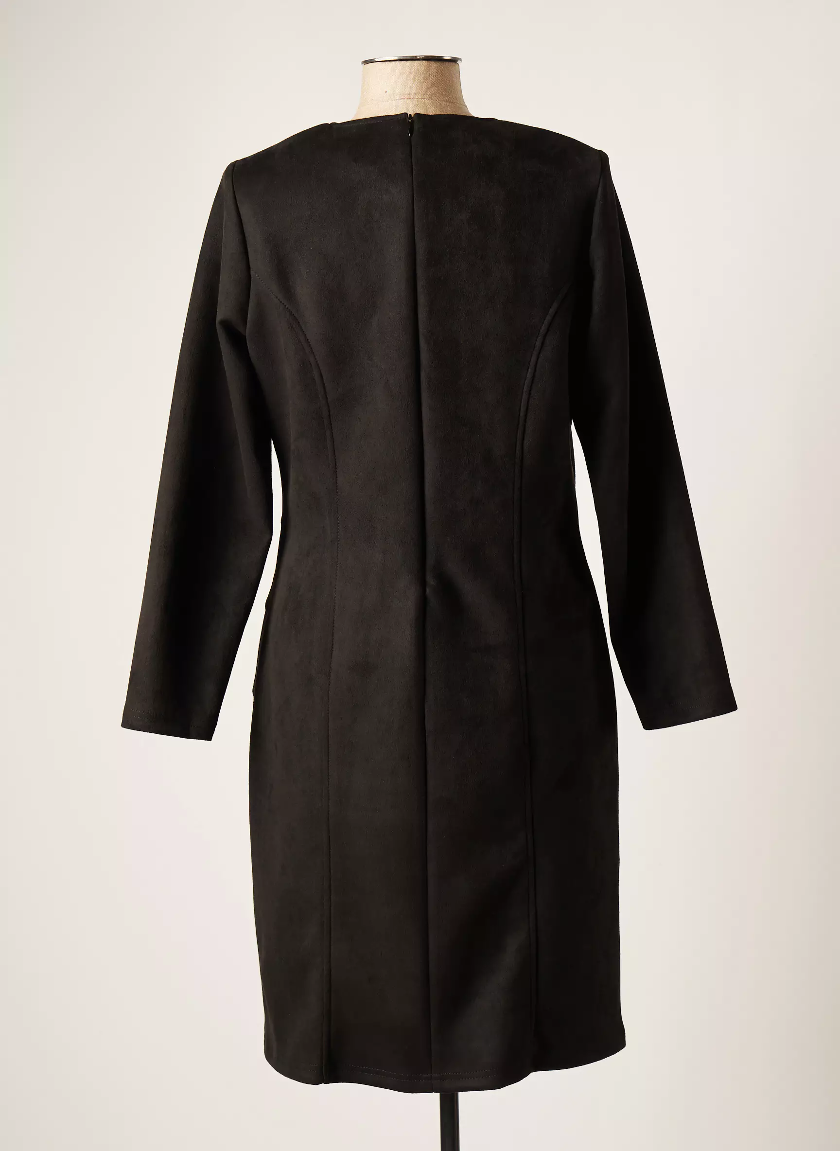 Meri Esca Robes Mi Longues Femme couleur noir