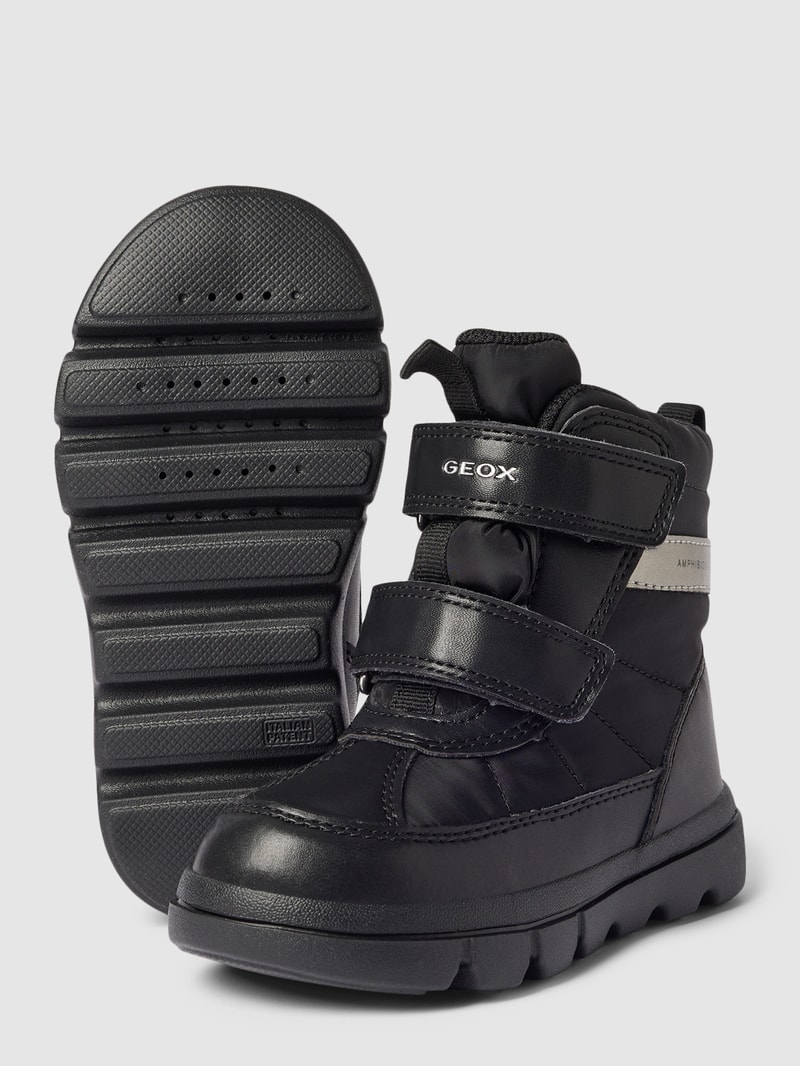 Stiefel mit Klettverschluss Modell 'WILLABOOM' in schwarz