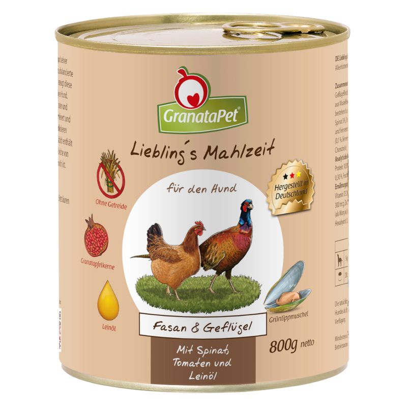 Probierpaket GranataPet Liebling's Mahlzeit 6 x 800 g