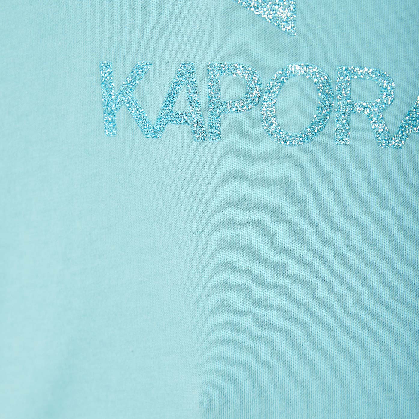 JOGO   T-shirt loose bleu pailleté en 100% coton