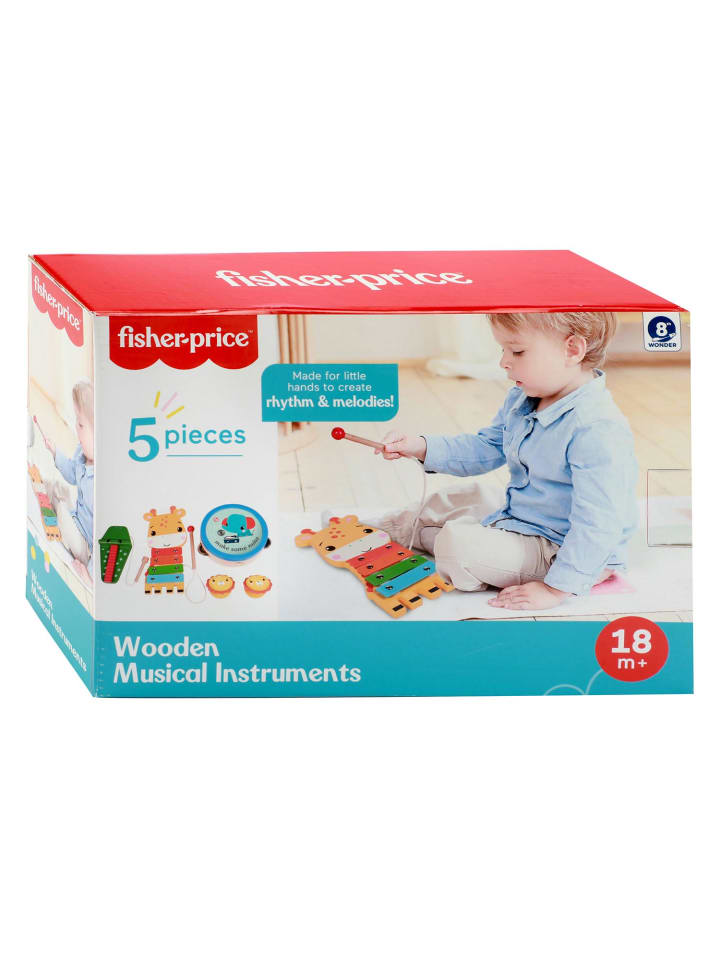 Fisher-Price Holz-Musikinstrumente 5 Stück in bunt günstig kaufen onesize
