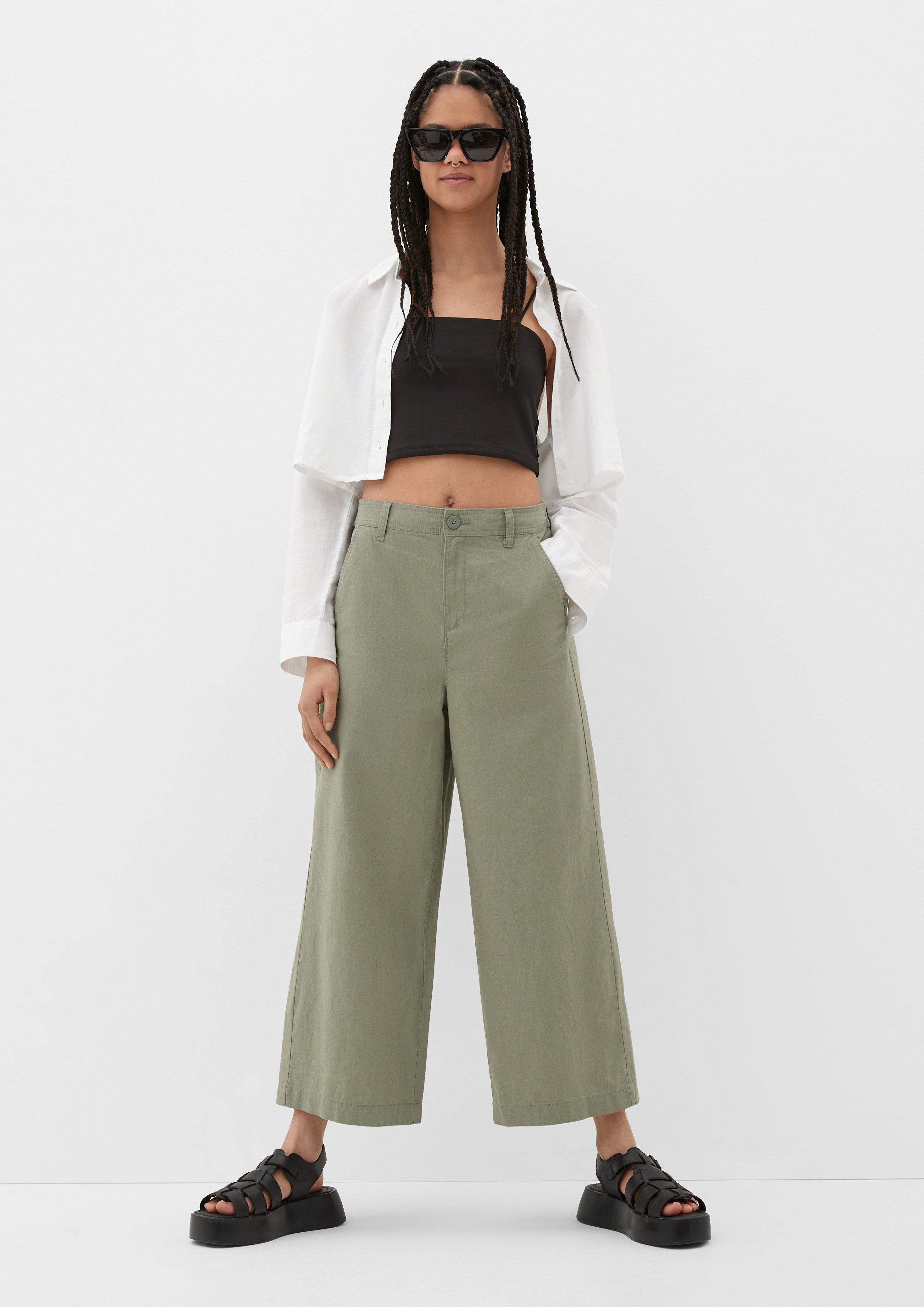 Regular: Culotte aus Leinenmix  2127625-7807