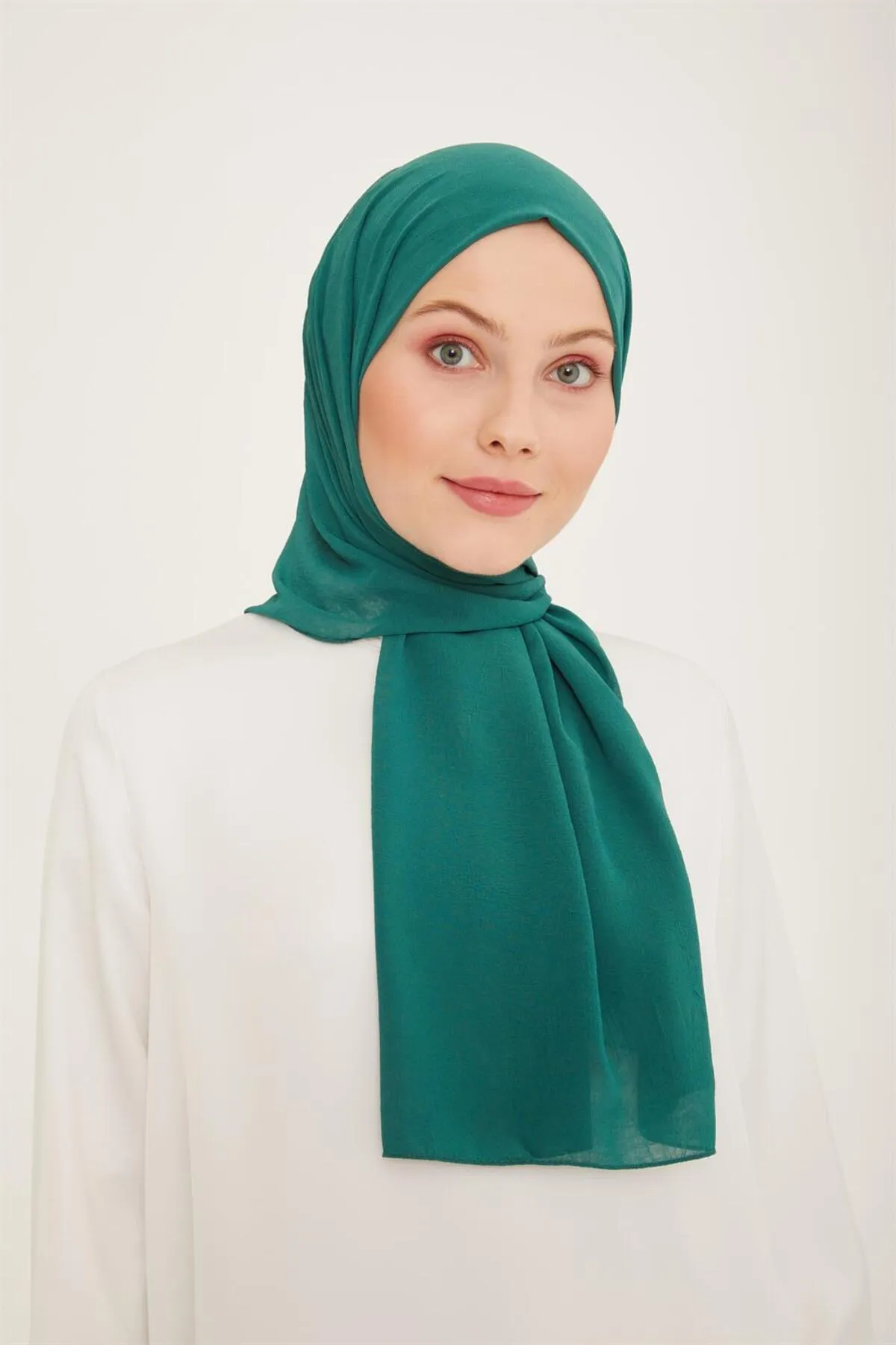 Armine  Trend Crinkle Chiffon-Schal – Atskrn-37 – Kieferngrün