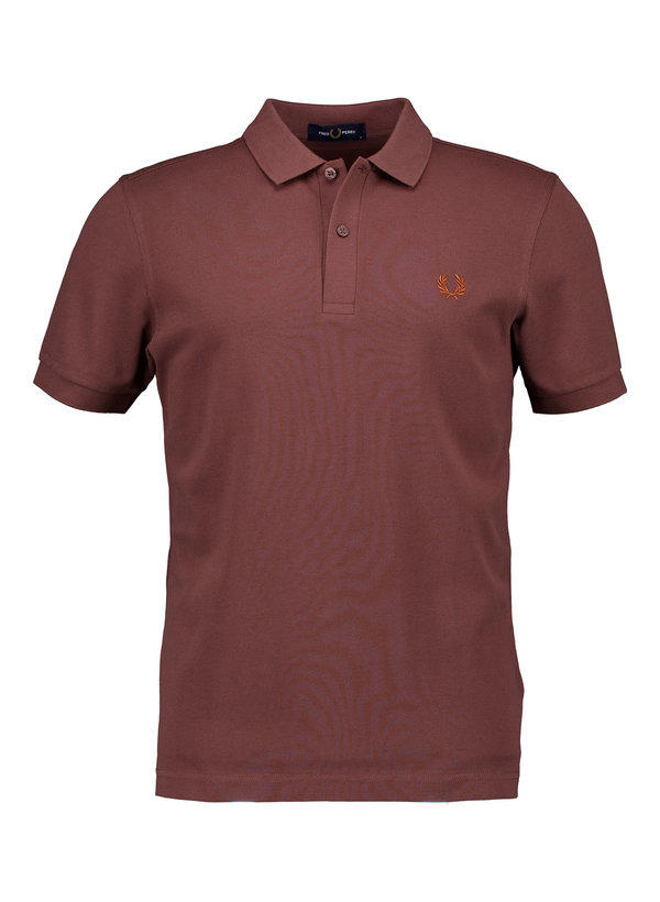 Fred Perry, Polo-Shirt, Baumwoll-Piqué, nussbraun
