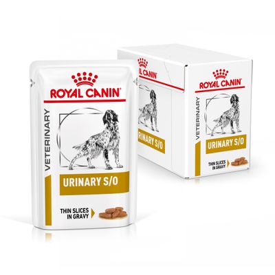 Royal Canin Veterinary Canine Urinary S/O in Soße