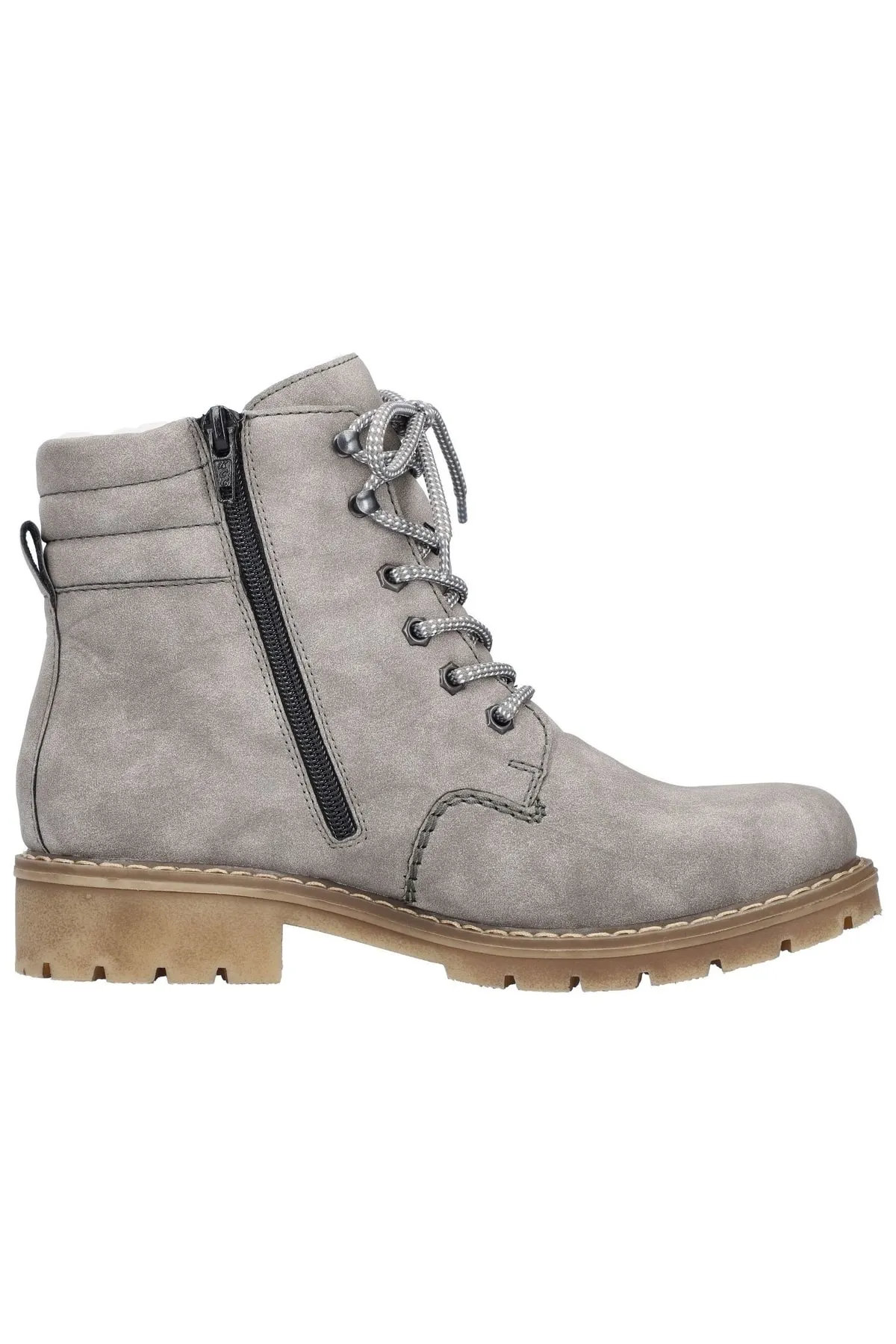 Rieker  Stiefelette - Grau - Blockabsatz