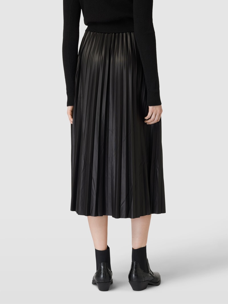 Rock mit Plisseefalten Modell 'ANINA' in schwarz