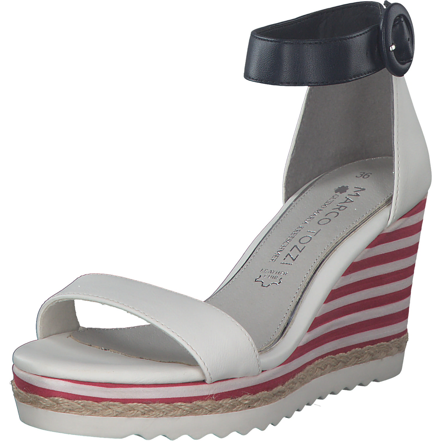 Marco Tozzi 88703, Klassische Pumps, Damen, Weiß/Blau
