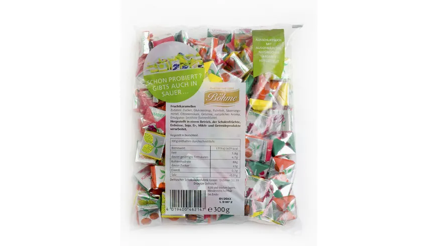 Böhme Fruchtkaramellen 250 g