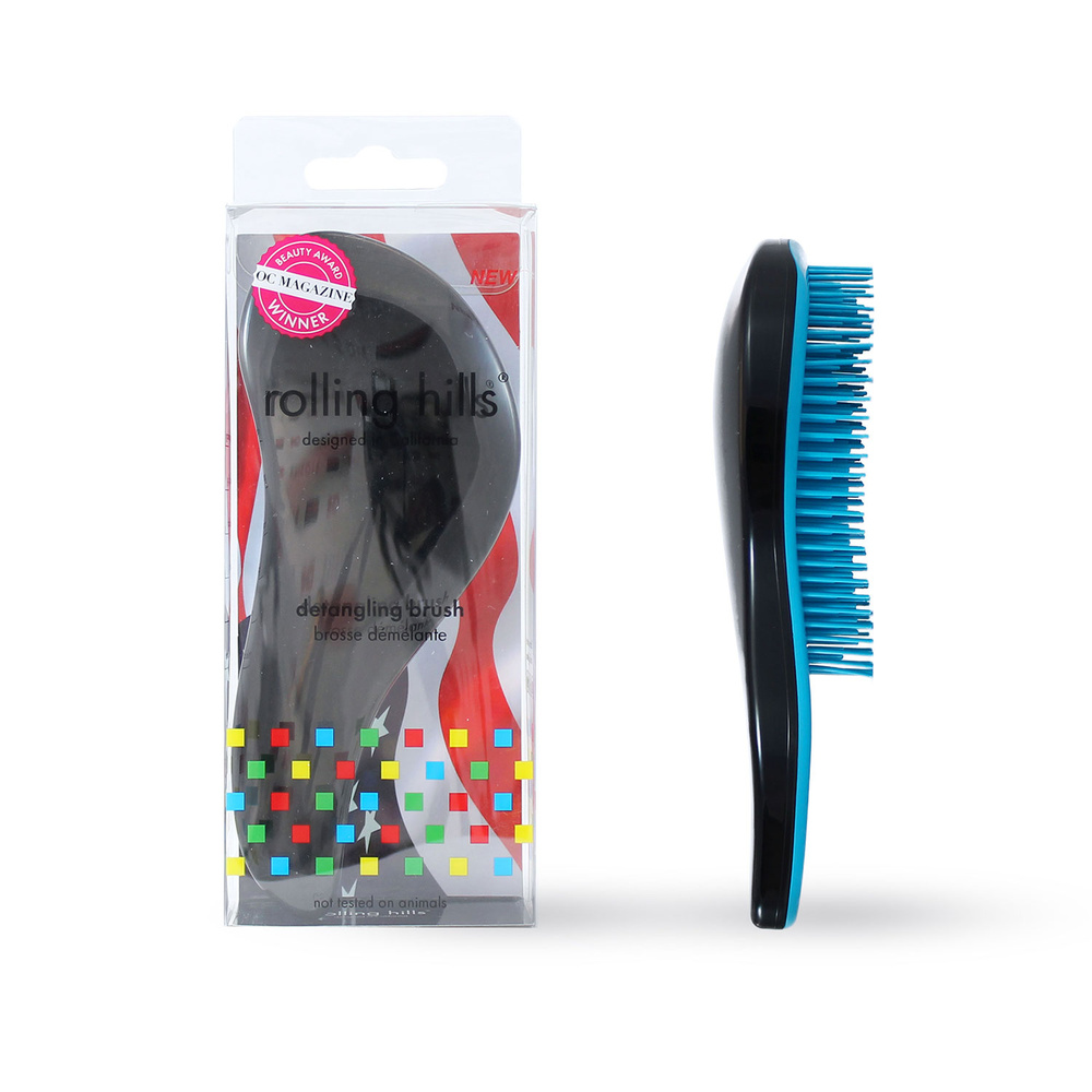 rolling hills Detangling Brush Black Brosse démêlante