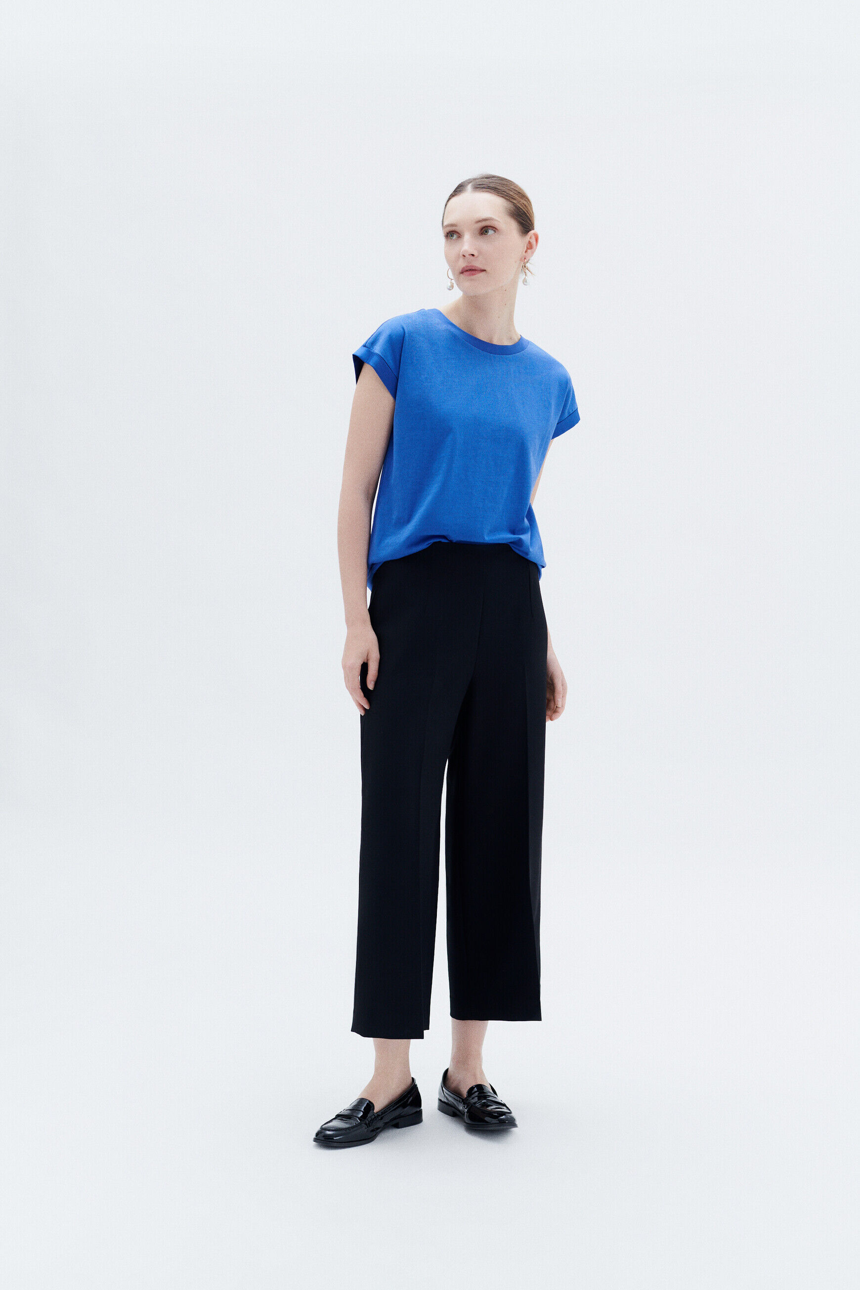 T-shirt tokie bleu electrique femme