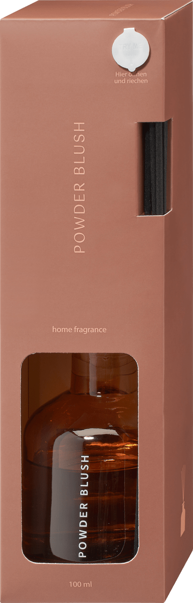 Duftstäbchen Raumduft im Glas, altrosa/Duft: Powder Blush, 1 St