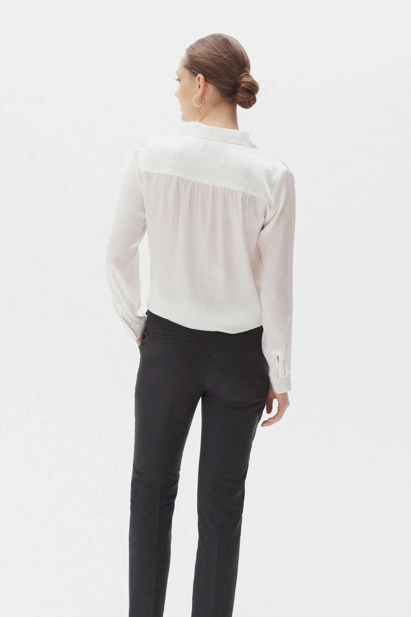 pantalon claude gris fonce femme