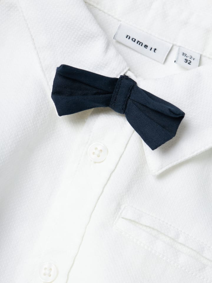 name it Hemd mit Fliege kurzarm NMMDEMOLLE in bright white günstig kaufen