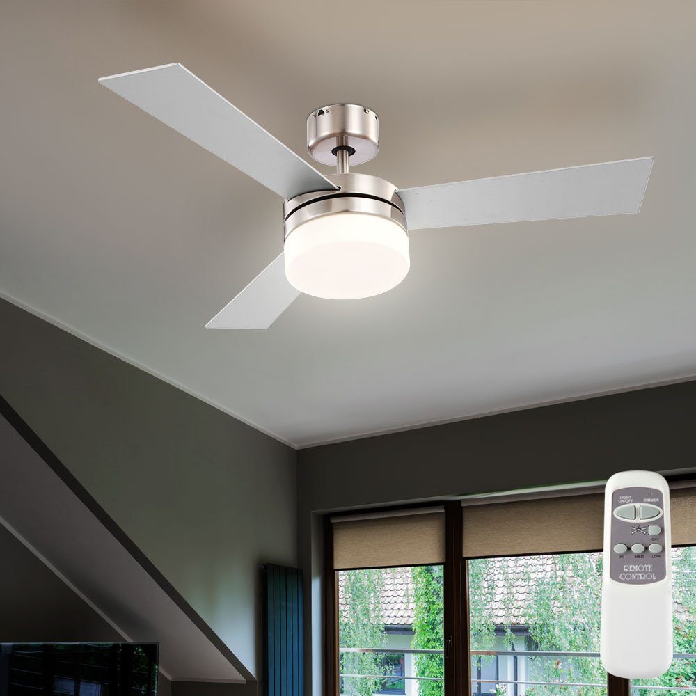 etc-shop Deckenventilator, Deckenventilator mit Fernbedienung 3 Stufen Vor-Rücklauf
