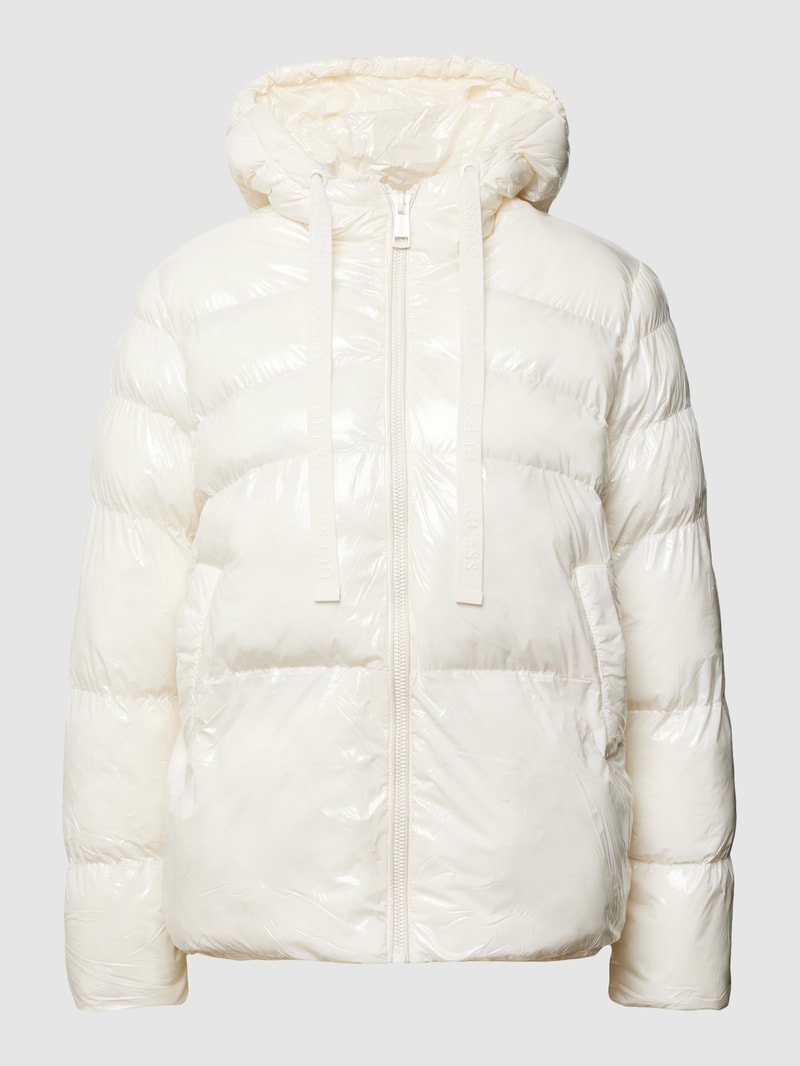 Steppjacke mit Label-Details Modell 'KARINE' in offwhite