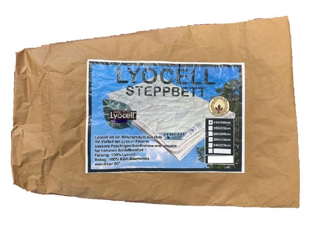 Naturfaserbettdecke, Sommerdecke super leicht Lyocell Tencel kbA kontr bio Anbau 100% Natur, Garanta, Füllung: Lyocell Tencel, Biologisch