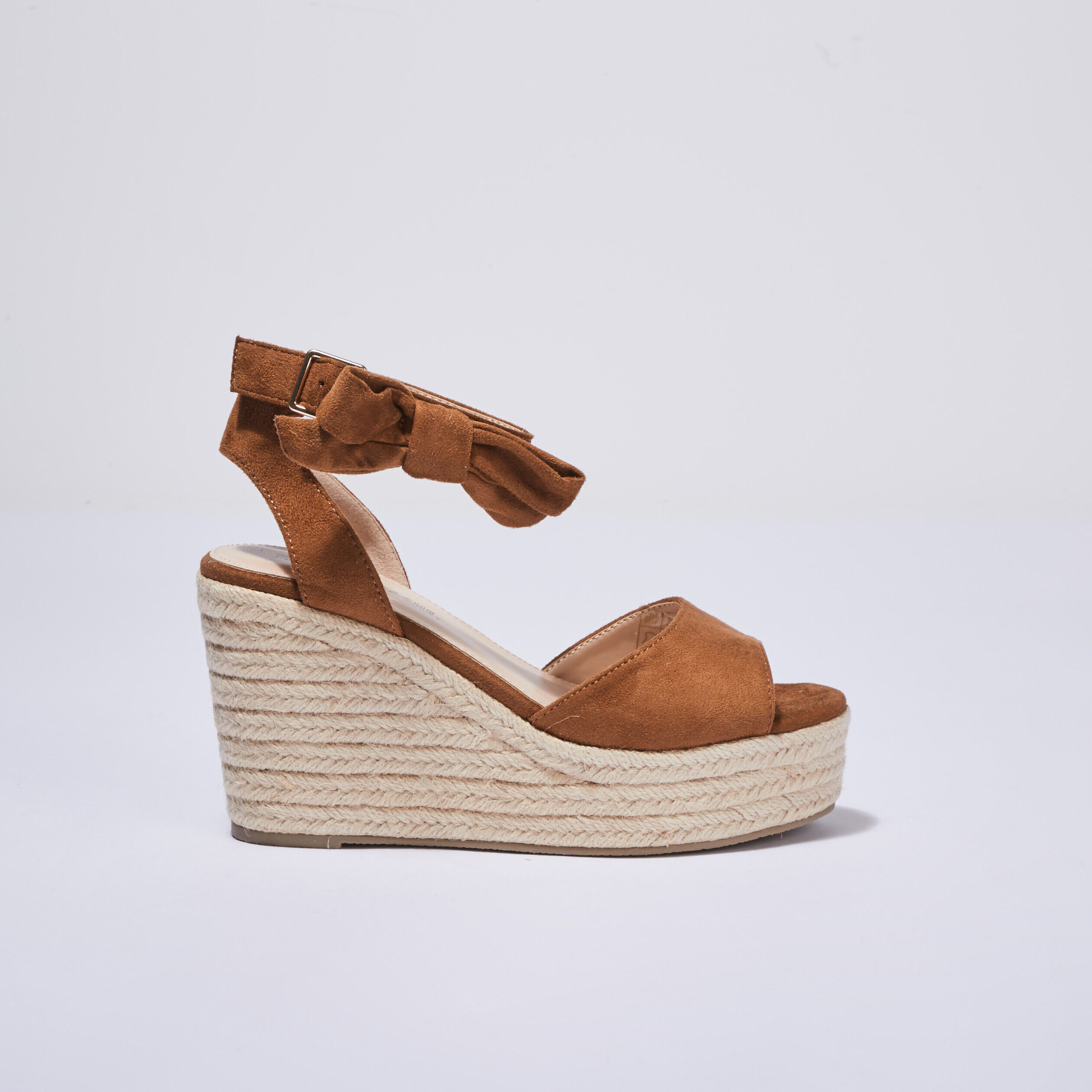 Sandales à talons compensés camel femme | Cache Cache