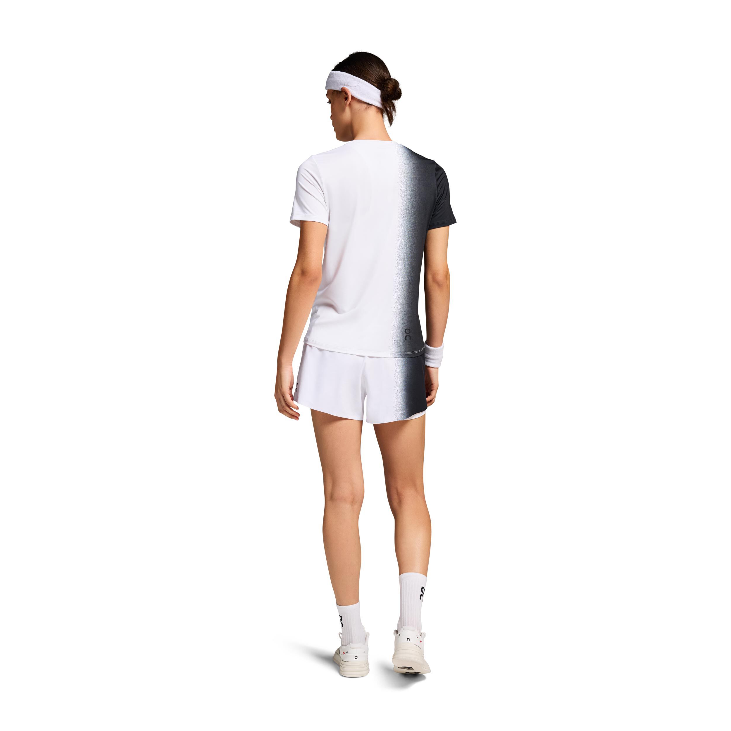 Court Shorts Damen - Schwarz, Weiß