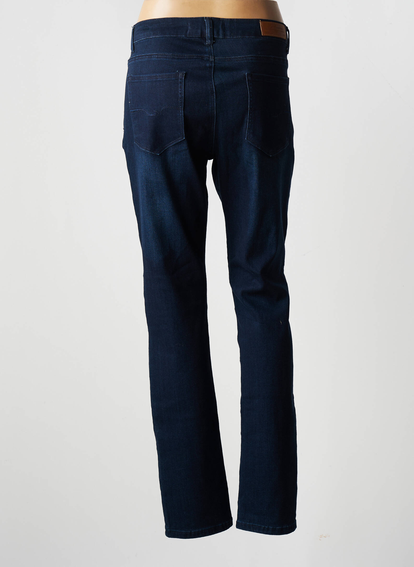 Ky Creation Jeans Coupe Slim Femme couleur bleu