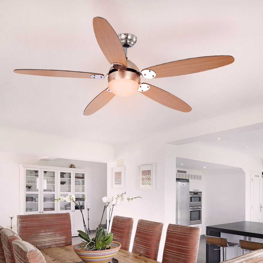 Globo Deckenventilator, Smart Home Decken Ventilator Alexa Google App Leuchte dimmbar im Set
