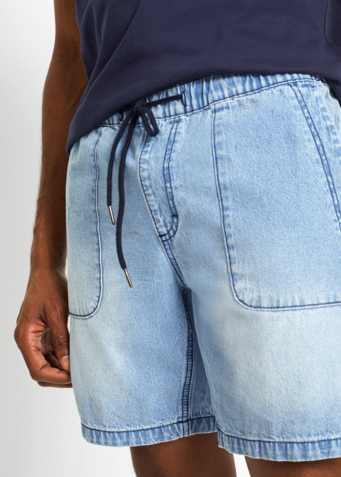 Schlupf-Jeans-Shorts, Loose Fit