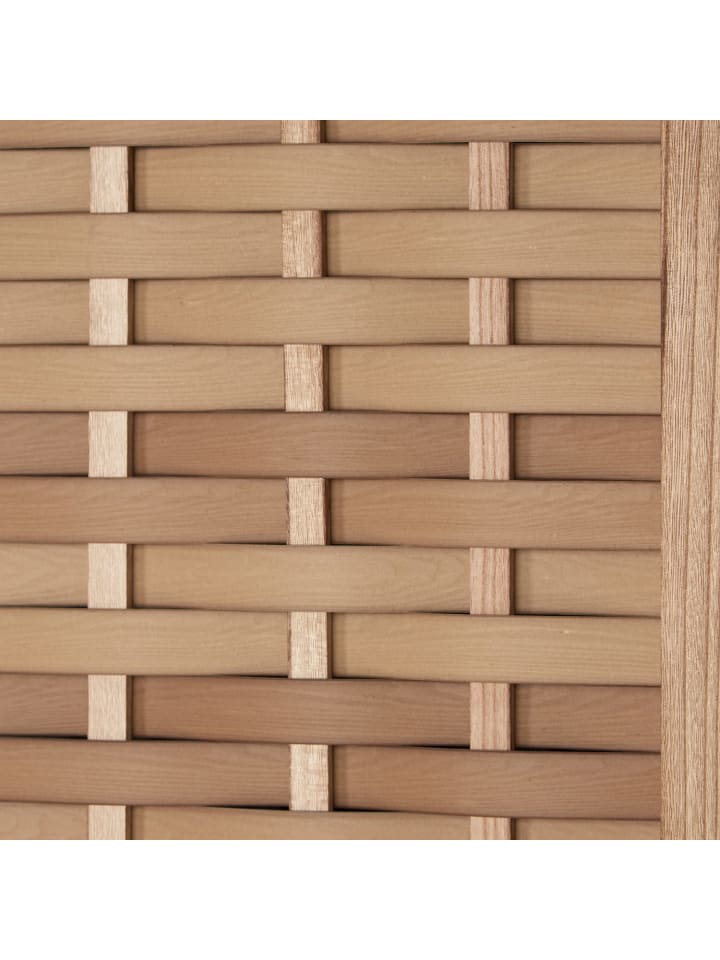 Homestyle4u 3-tlg. Paravent in Braun 120x170 günstig kaufen onesize