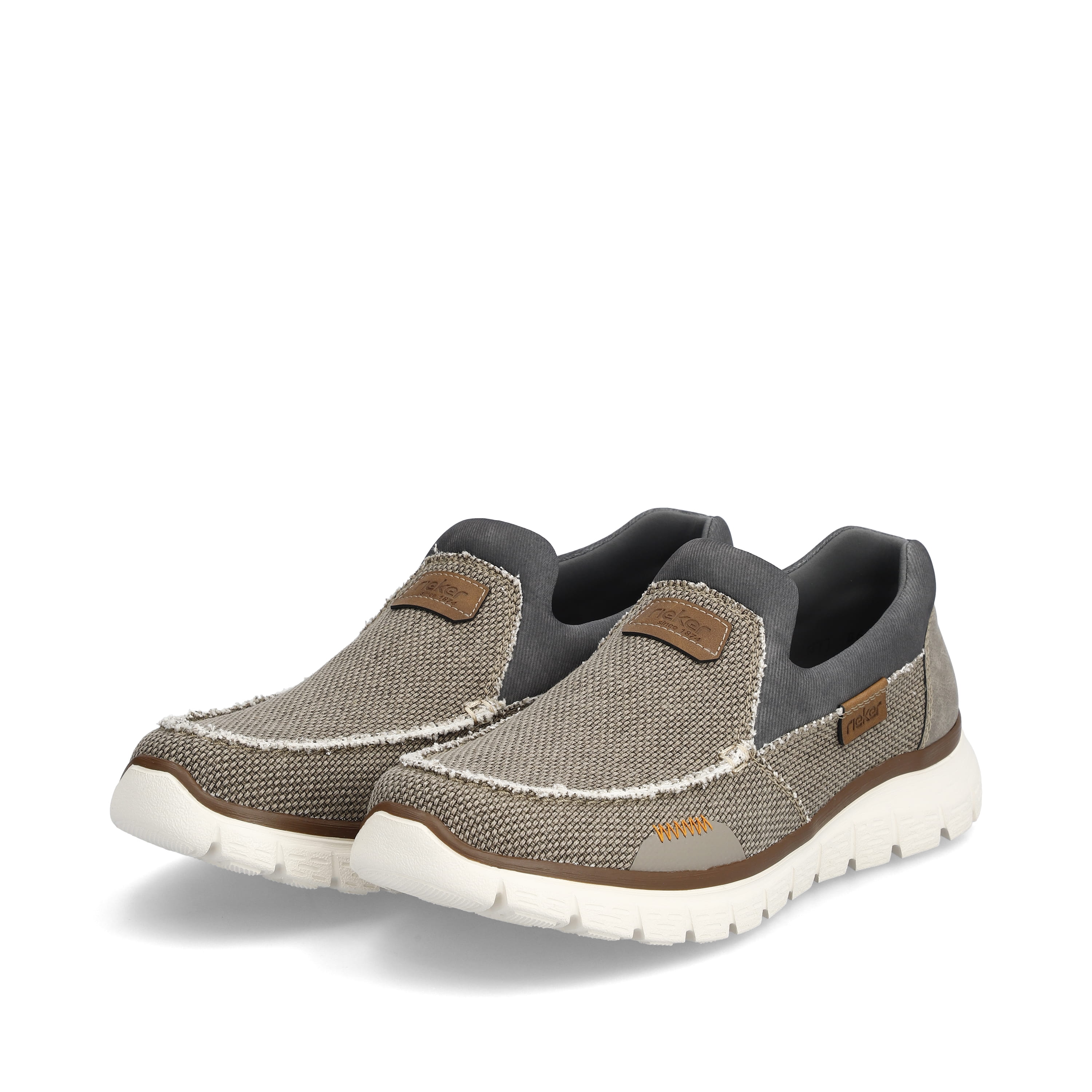 Rieker Herren Slipper beige-grau