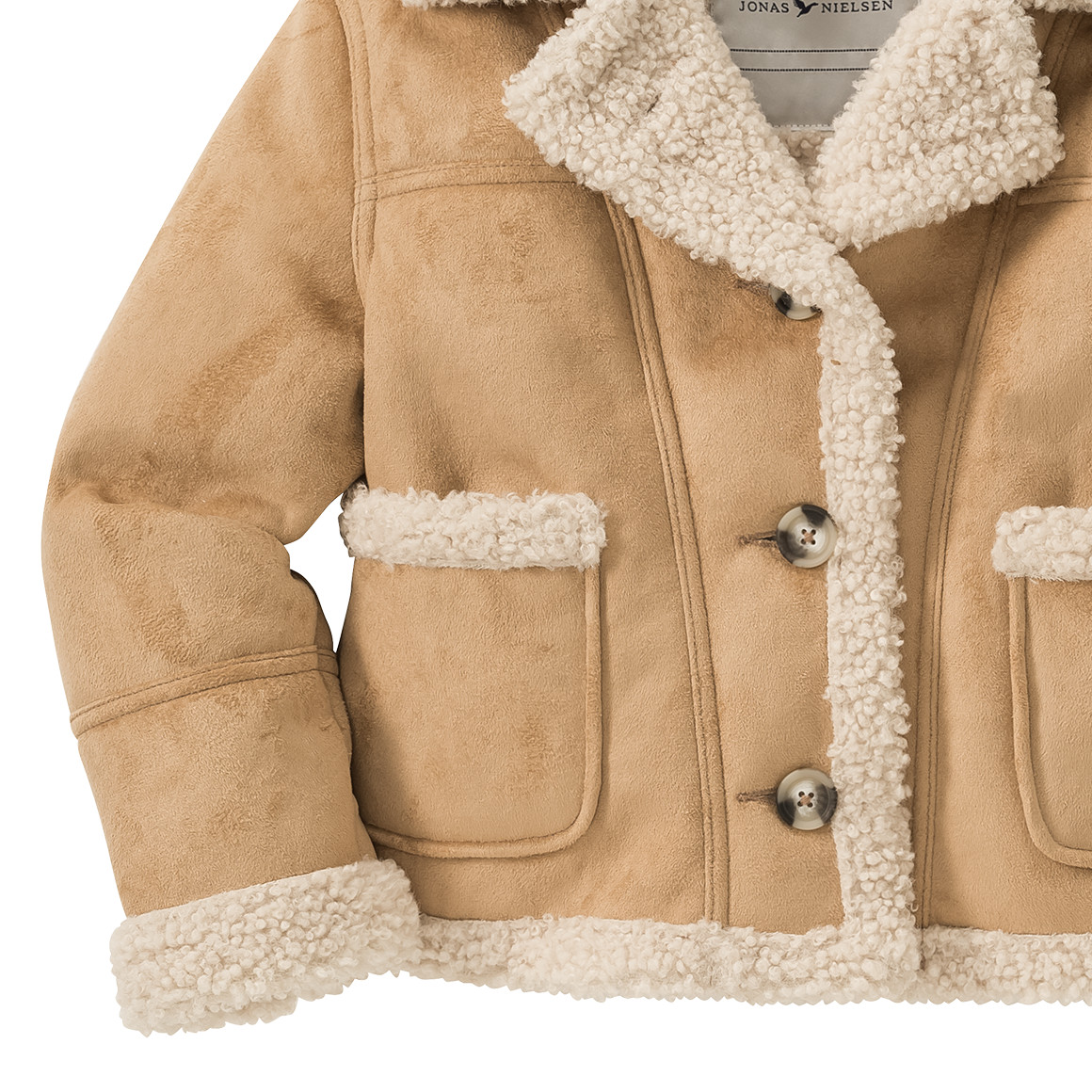 Mädchen Jacke in Velour-Optik