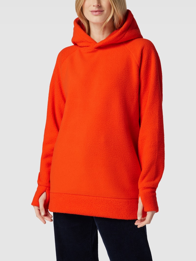 Hoodie mit Raglanärmeln Modell 'Teddy' in dunkel orange