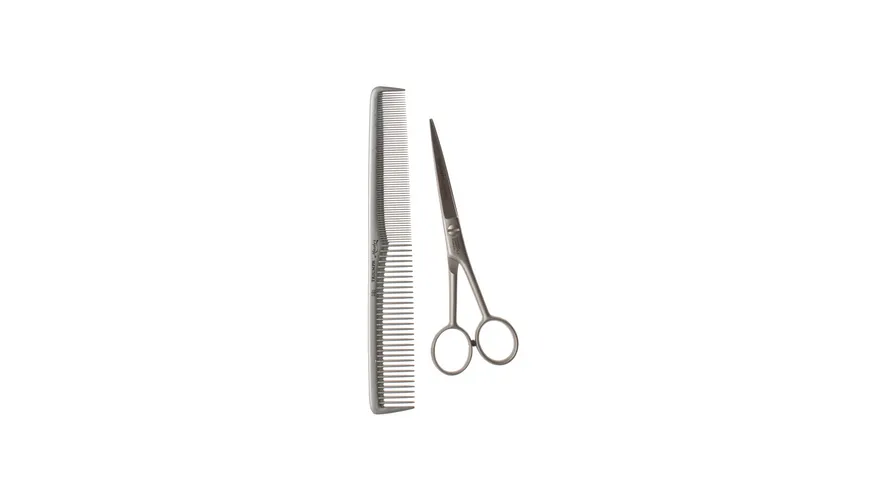 HERCULES Sägemann Scherenset Haarschneideschere + Haarschneidekamm