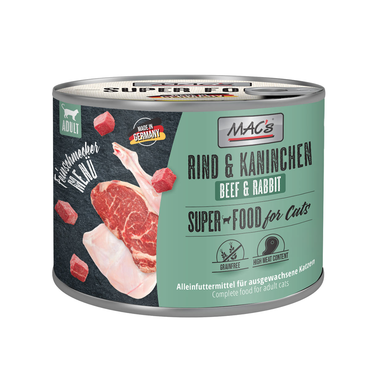 MAC's Cat Feinschmecker Menü Rind und Kaninchen bei ZooRoyal