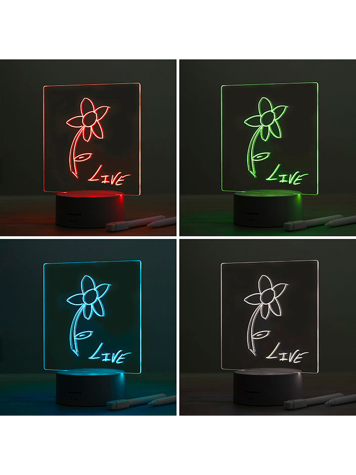 InnovaGoods LED-Notiztafel in Hellgrau - (B)15 x (H)19 cm günstig kaufen onesize