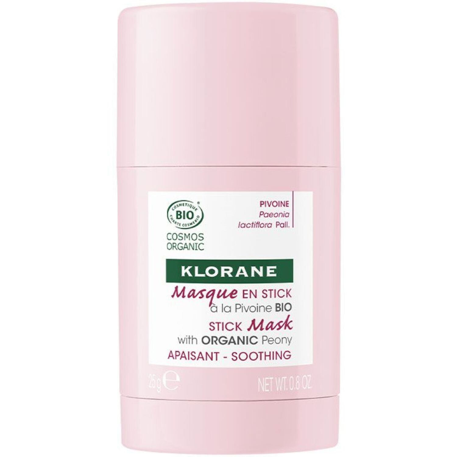 Klorane Masque apaisant en stick Pivoine - Peaux sensibles - 25g
