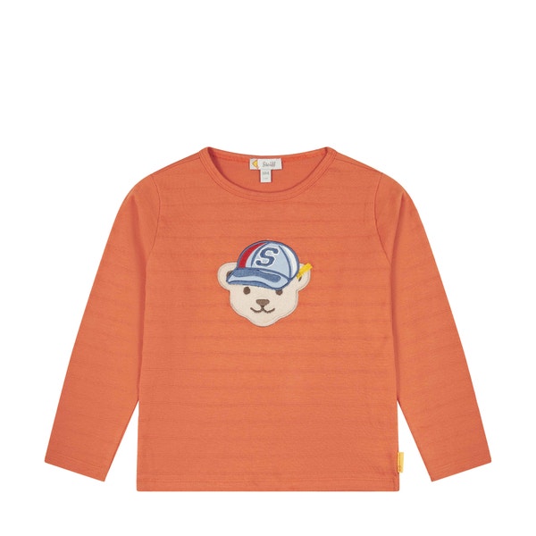 T-Shirt langarm, orange für Jungs