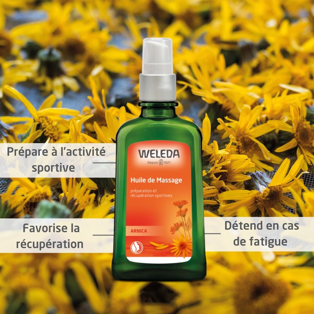 WELEDA Arnica Huile de Massage - 100 ml (flacon pompe) Huiles