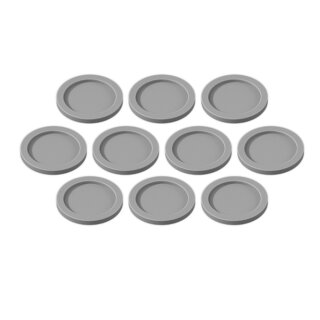 Skill and Squad Marker - 25mm Light Grey (10)
