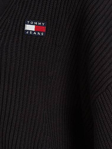 TOMMY-JEANS Damen Strickjacke TJW ESSENTIAL BADGE