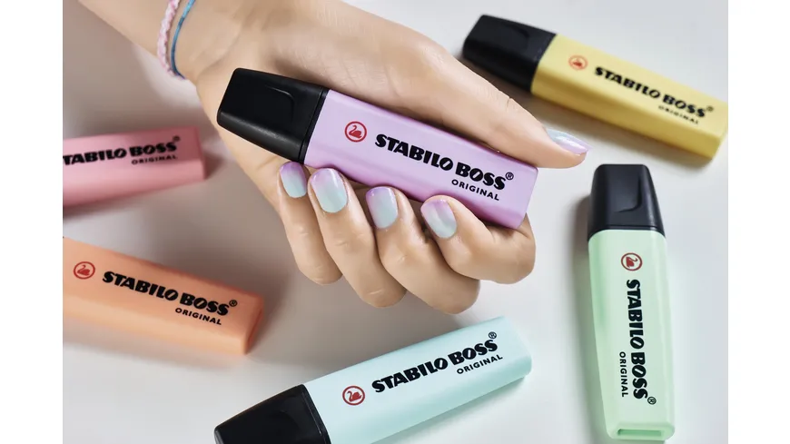 STABILO® Textmarker - STABILO BOSS ORIGINAL Pastel - Einzelstift - rosiges Rouge rose