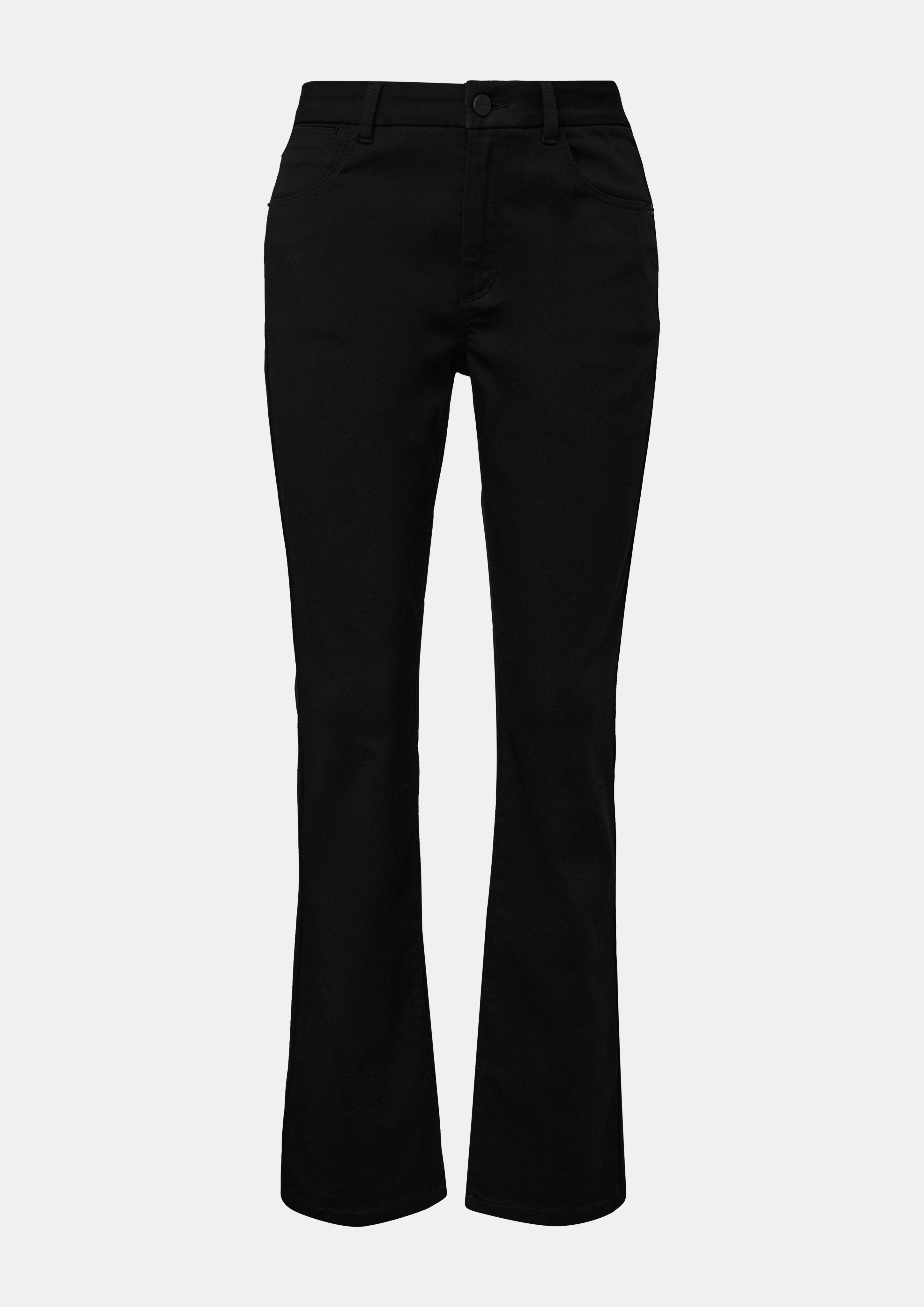 Regular: Hose mit Flared leg - schwarz