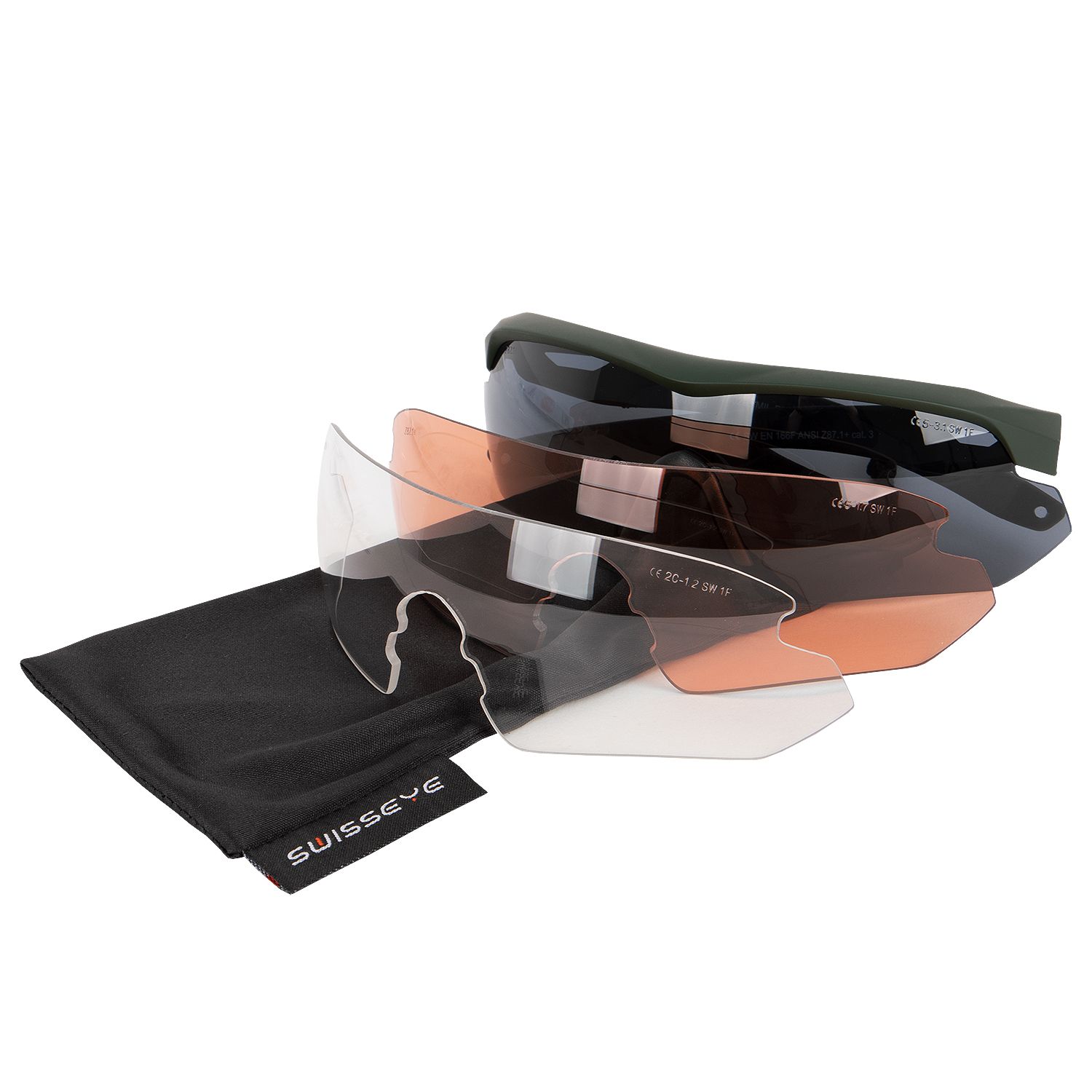 Tactical Brille Nighthawk m. Wechselgläsern
