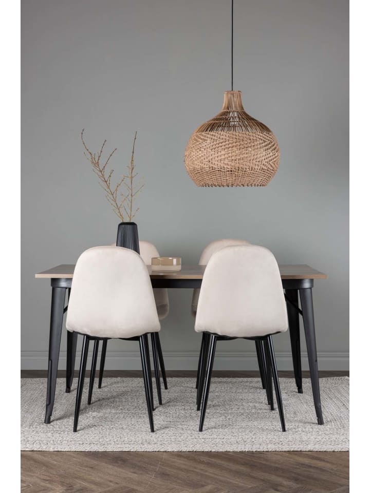 ebuy24 Essgruppe Tempe 9 ( 5-teilig) Beige 80 x 140 cm günstig kaufen onesize