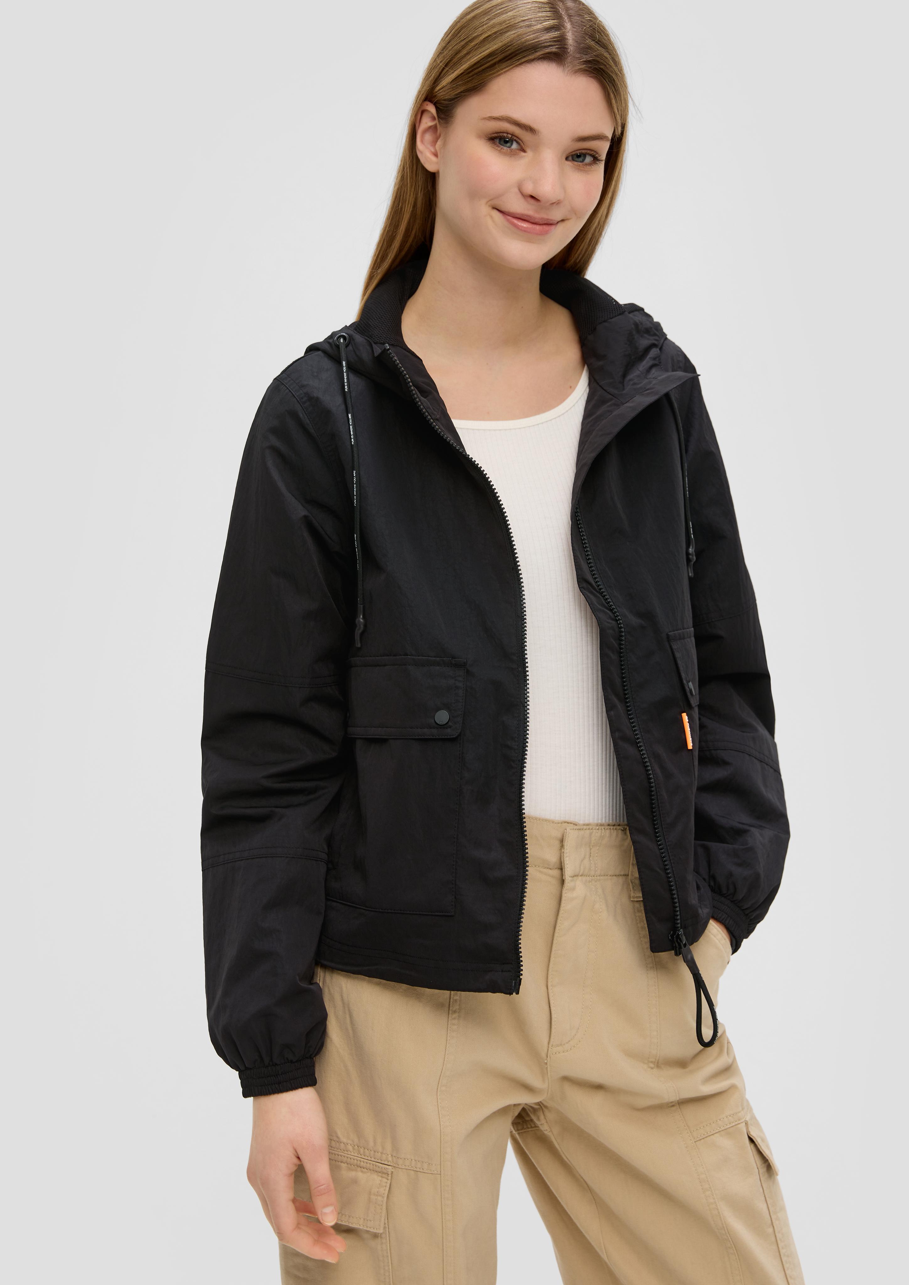 Kapuzenjacke mit Crinkle-Struktur  2140321-9999