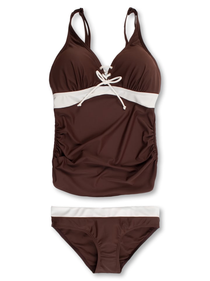 petit amour Umstandsbademode ALYSSA Tankini in Mocca-Creme günstig kaufen