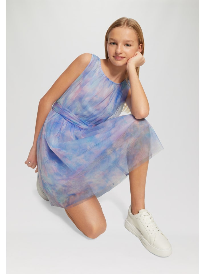s.Oliver Kleid kurz in Blau günstig kaufen