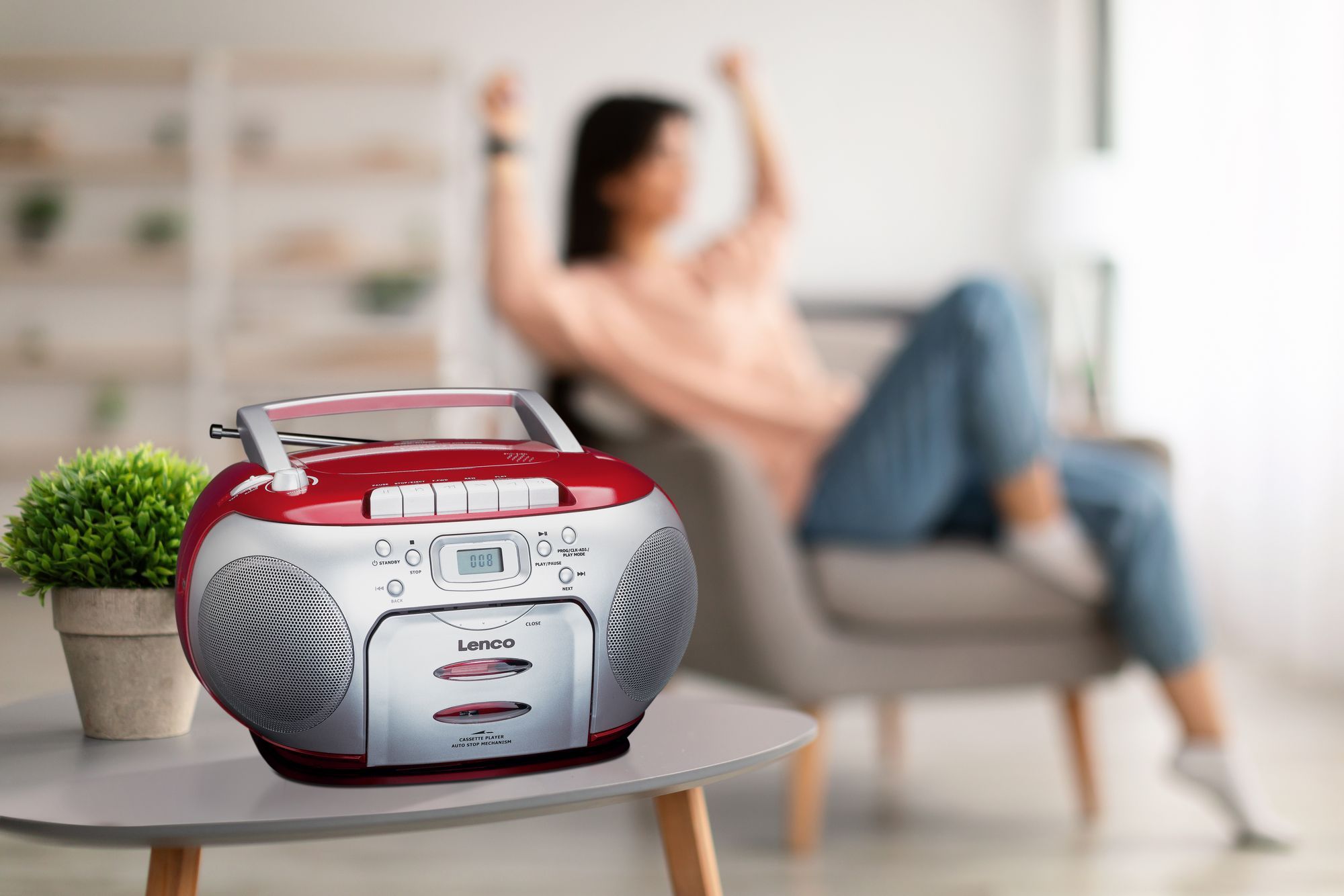 Lenco SCD-420 Tragbares FM-Radio