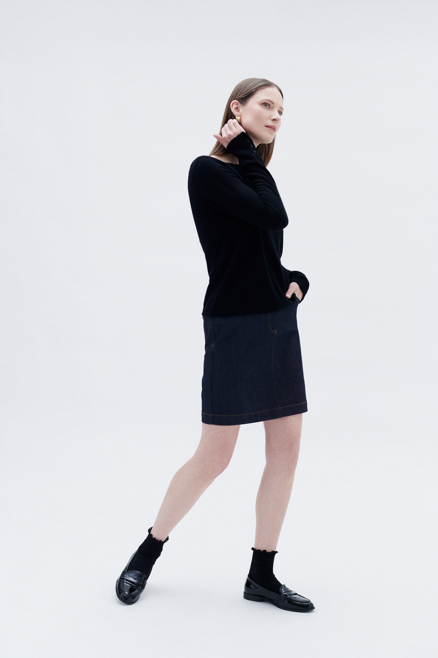 Pull mzoan noir femme