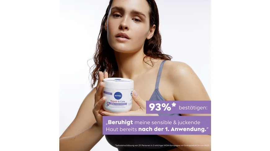 NIVEA Körpercreme Repair & Care parfümfrei 400 ml