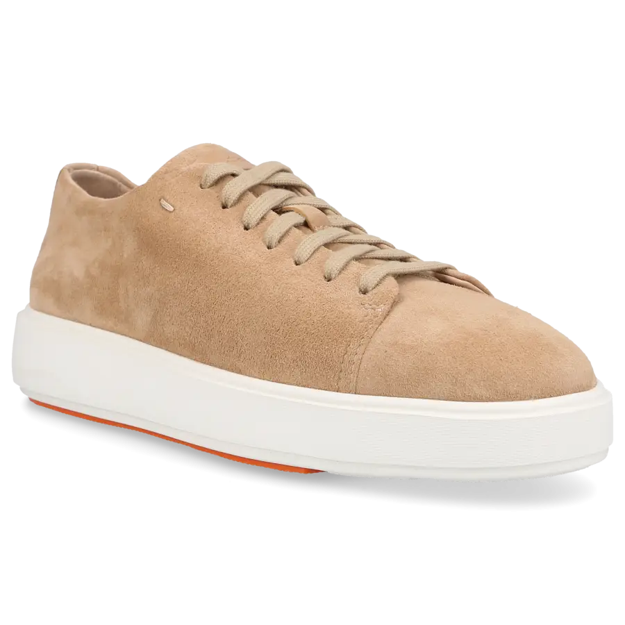 Santoni - Sneaker low 60994 Veloursleder - beige